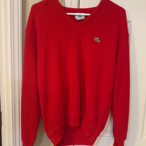 Lacoste | Sweaters | Red Vintage Lacosteizod Sweater | Poshmark